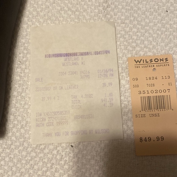 Black leather notebook bag Wilson’s leather - Picture 6 of 6